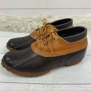 L.L. Bean Duck Boot Gumshoes Leather Waterproof 8